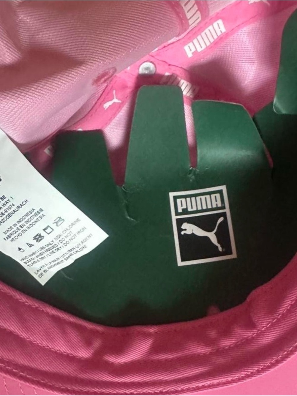 Puma Hot Pink Logo Baseball Cap - Picture 4 of 4